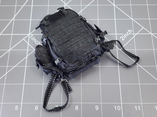 BAM 1/6 Black Molle Backpack (Hot Toys)