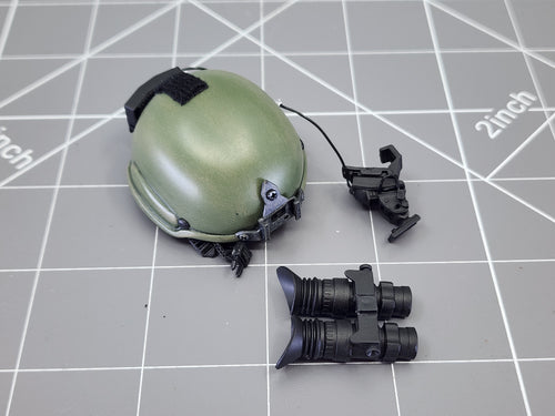 BAM 1/6 OD Green Helmet W/ NVG