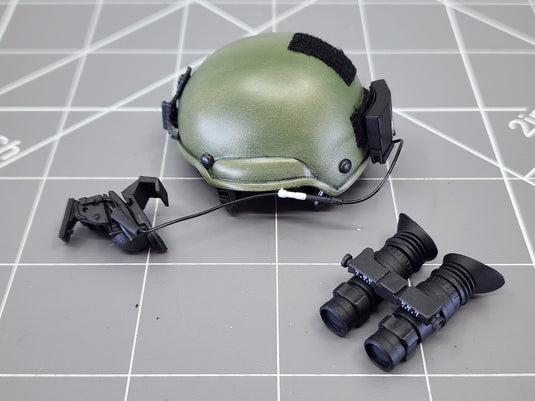 BAM 1/6 OD Green Helmet W/ NVG
