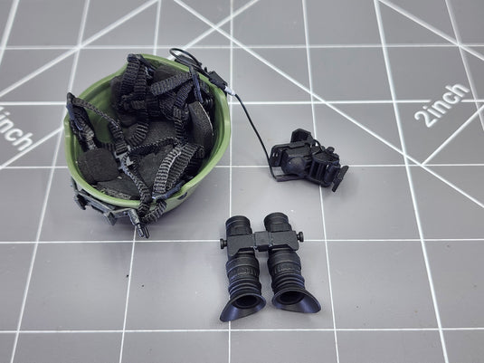 BAM 1/6 OD Green Helmet W/ NVG