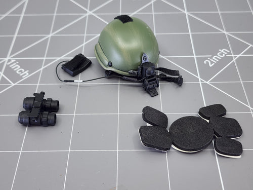 BAM 1/6 OD Green Helmet W/ NVG Ver. 2