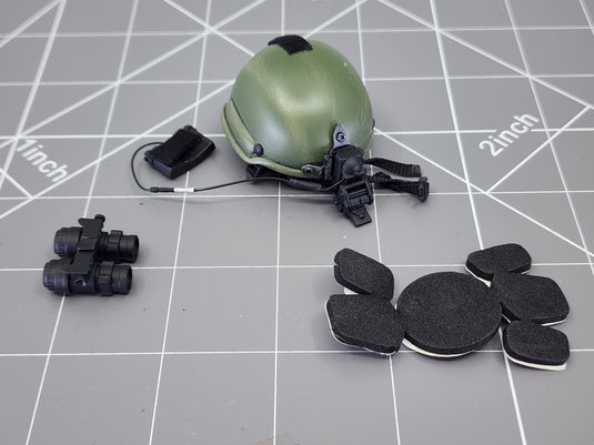 BAM 1/6 OD Green Helmet W/ NVG Ver. 2