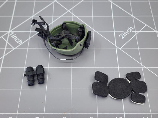 BAM 1/6 OD Green Helmet W/ NVG Ver. 2