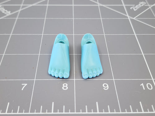 BAM 1/6 Set Of Feet (Peg Type) (Blue)