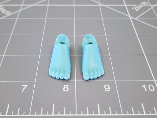 BAM 1/6 Set Of Feet (Peg Type) (Blue)