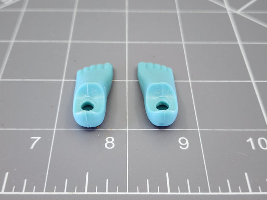 BAM 1/6 Set Of Feet (Peg Type) (Blue)