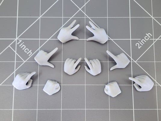 BAM 1/6 *Lot* Of Hands Grey