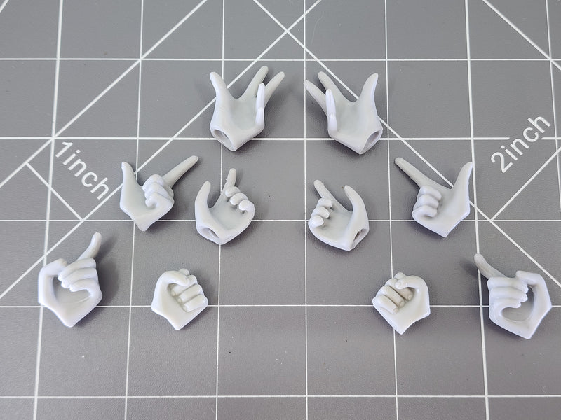 Load image into Gallery viewer, BAM 1/6 *Lot* Of Hands Grey

