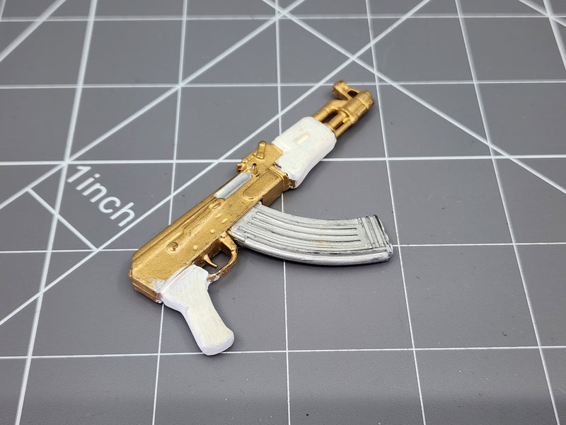 Load image into Gallery viewer, BAM 1/6 Gold Painted Ak-47 W/O Stock
