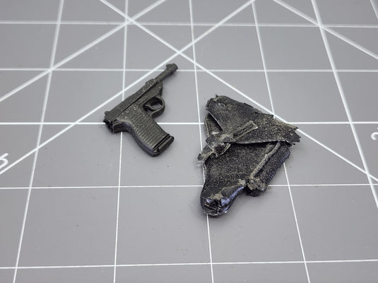 BAM 1/6 Black Pistol W/ Sheath (See Desc.) (DID)