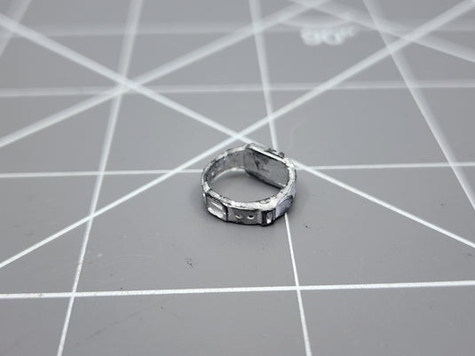 BAM 1/6 Silver Digital Watch