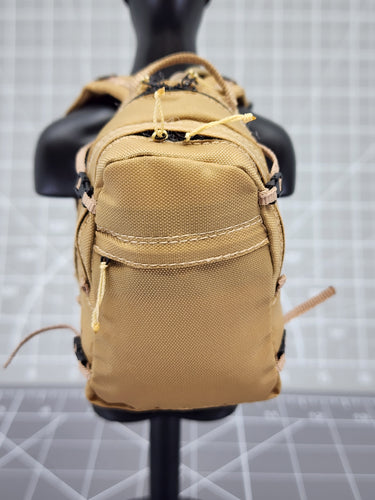 Bam 1/6 Coyote Tan Backpack W/ Hydration Straw