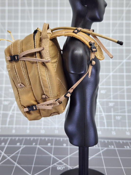 Bam 1/6 Coyote Tan Backpack W/ Hydration Straw