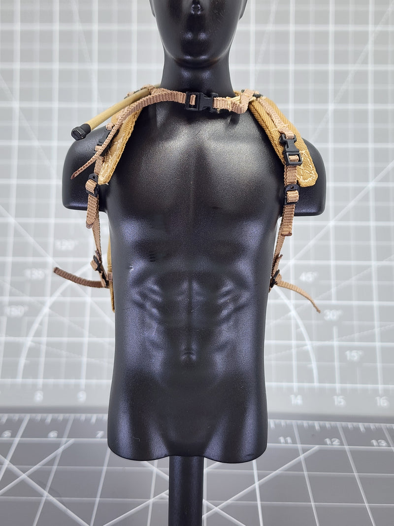 Load image into Gallery viewer, Bam 1/6 Coyote Tan Backpack W/ Hydration Straw
