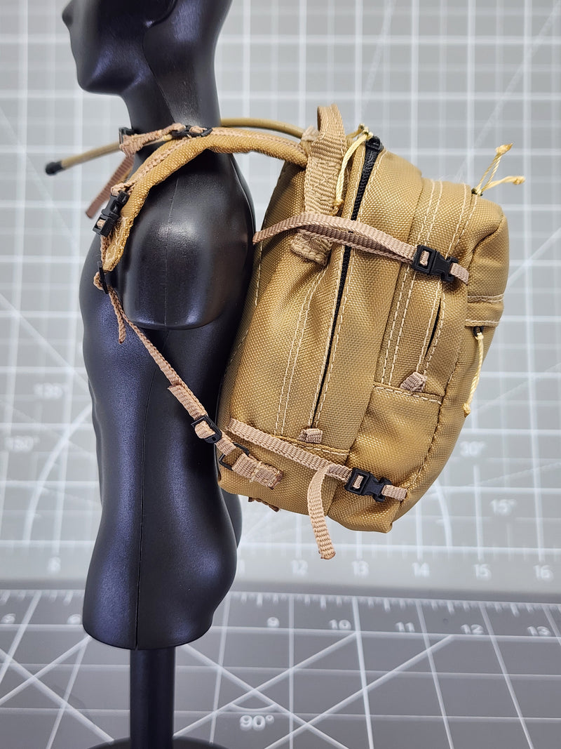Load image into Gallery viewer, Bam 1/6 Coyote Tan Backpack W/ Hydration Straw
