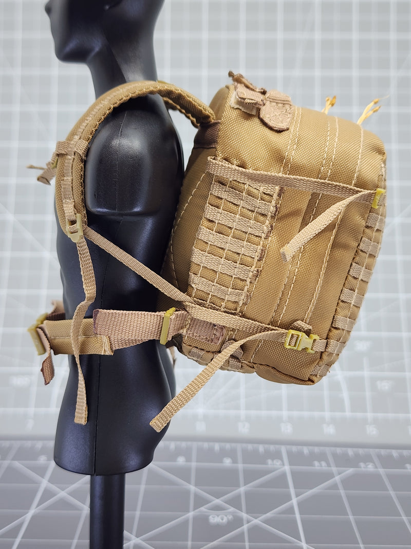Load image into Gallery viewer, Bam 1/6 Coyote Tan MOLLE Backpack
