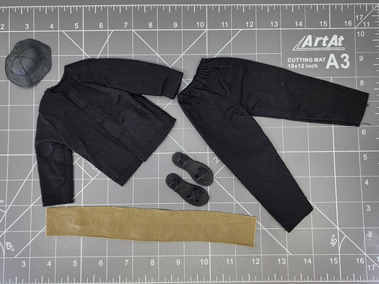 Bam 1/6 Vietnam Black Viet Cong Uniform