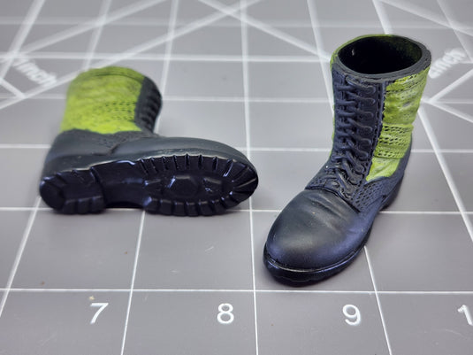 Bam 1/6 Vietnam Jungle Boots (Foot Type) (See Desc)