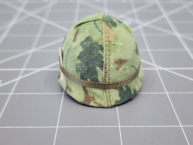 Bam 1/6 Vietnam Mitchel Pattern Camo Helmet W/ Ace of Spades Card & Bug Repellant (Metal) (Toy Soldier)