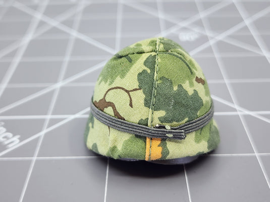 Bam 1/6 Vietnam Mitchel Pattern Camo Helmet, Love & Peace Badge (Dragon)
