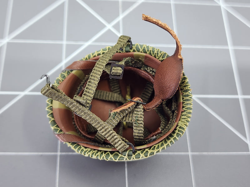 Load image into Gallery viewer, Bam 1/6 Vietnam WWII Mesh Covered Helmet (BBI)
