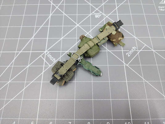 Bam 1/6 OD Green Belt W/ Knife Canteen, & Grenade Pouch