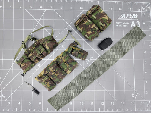 Bam 1/6 British DPM Camo Chest Rig & Belt Set