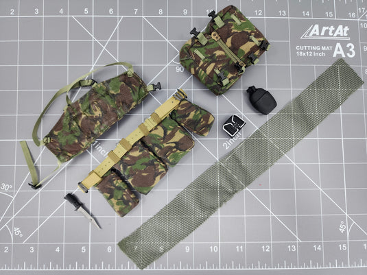 Bam 1/6 British DPM Camo Chest Rig & Belt Set