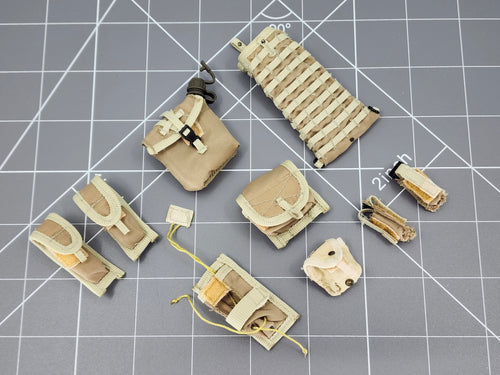 Bam 1/6 Coyote Tan Molle Dump Sack W/ Pouches