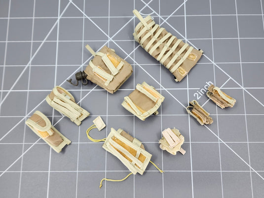 Bam 1/6 Coyote Tan Molle Dump Sack W/ Pouches