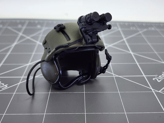 Bam 1/6 OD Green Helicopter Pilot Helmet (21 Century)