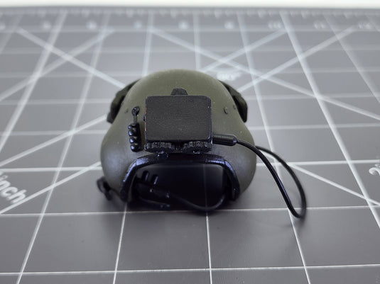Bam 1/6 OD Green Helicopter Pilot Helmet (21 Century)