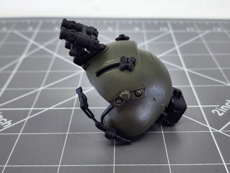 Load image into Gallery viewer, Bam 1/6 OD Green Helicopter Pilot Helmet (21 Century)
