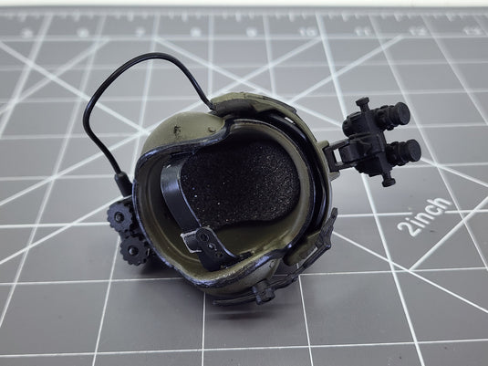 Bam 1/6 OD Green Helicopter Pilot Helmet (21 Century)