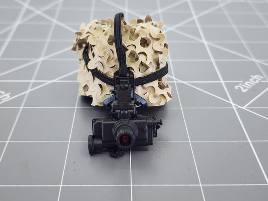 Bam 1/6 Chocolate Chip Camo Helmet  W/ Reversible Net Camo & NVG