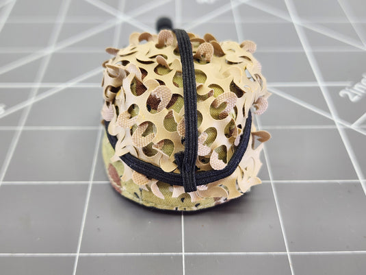 Bam 1/6 Chocolate Chip Camo Helmet  W/ Reversible Net Camo & NVG