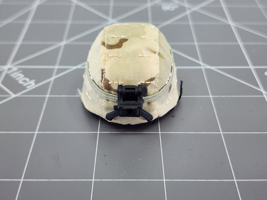 Bam 1/6 Custom 3C Desert Camo Helmet W/ Shroud (See Desc.)