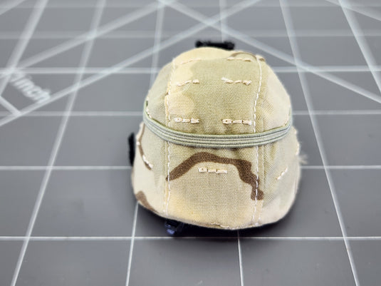 Bam 1/6 Custom 3C Desert Camo Helmet W/ Shroud (See Desc.)
