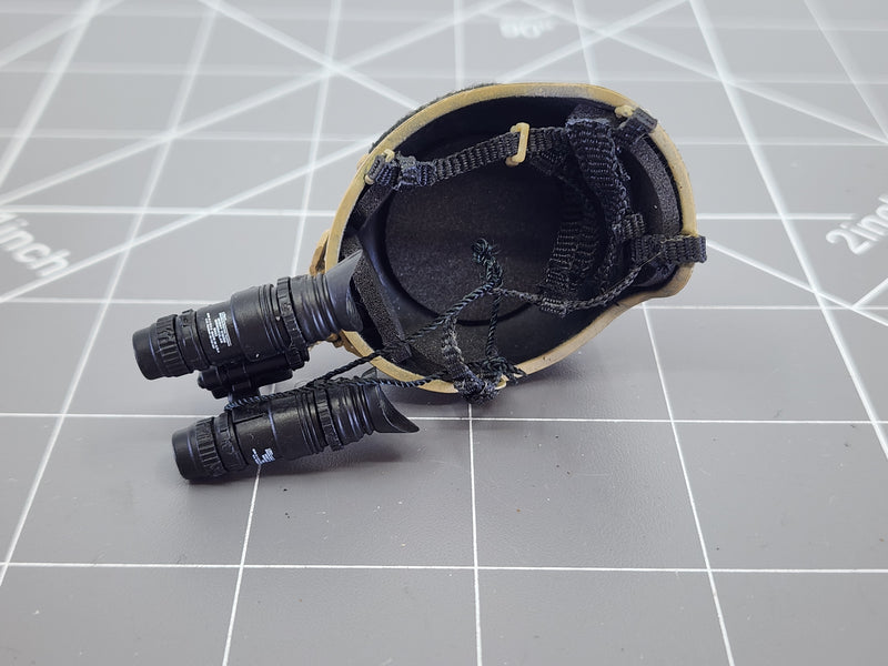 Load image into Gallery viewer, Bam 1/6 Coyote Tan Helmet W/ NVG (BBI)

