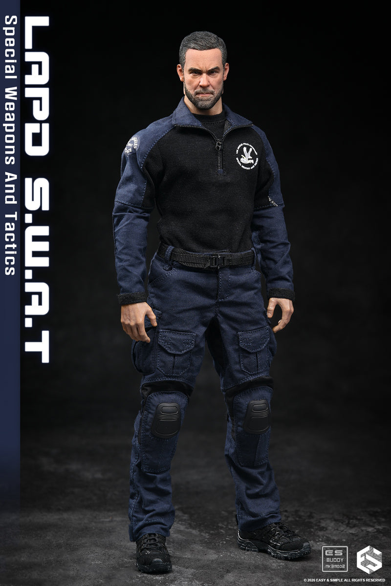Load image into Gallery viewer, LAPD S.W.A.T. - Navy Blue Uniform Set w/Hat &amp; Facemask
