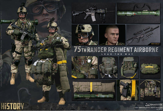 75th Ranger Regiment Airborne - Woodland Camo Plate Carrier Set