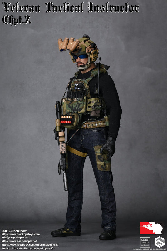 Veteran Tactical Instructor Chapt. 2 - Black Long Sleeve Shirt
