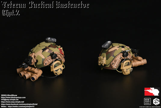 Veteran Tactical Instructor Chapt. 2 - Woodland Helmet w/NVG & Radio Set