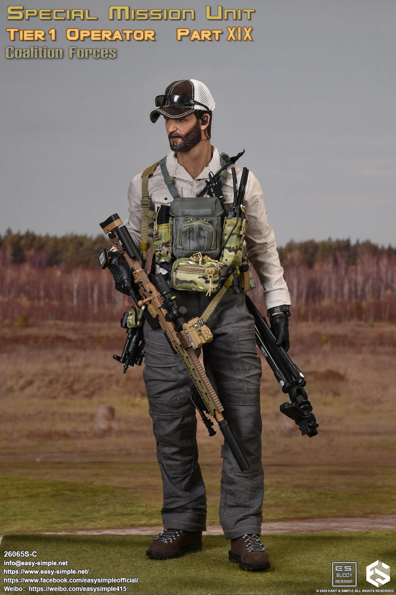 Load image into Gallery viewer, SMU - Coalition Forces - Headsculpt w/ Beard &amp; Black Sunglasses
