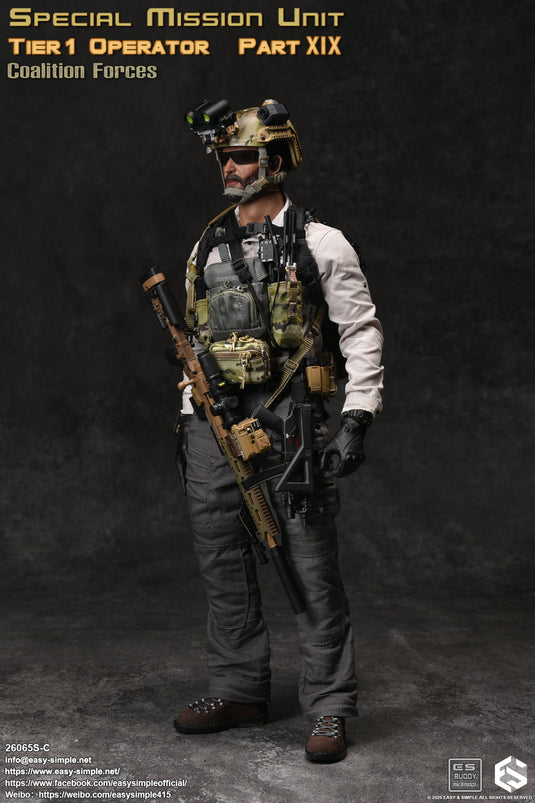 SMU - Coalition Forces - Headsculpt w/ Beard & Black Sunglasses