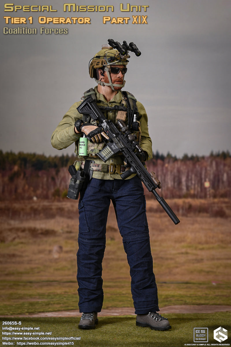 Load image into Gallery viewer, SMU - Coalition Forces - Radio w/Ear Buds &amp; Whip Antenna
