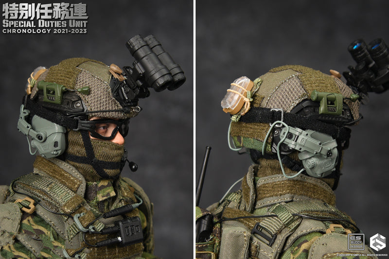 Load image into Gallery viewer, SDU Assault Team - OD Green FAST Helmet w/Communications &amp; NVG Set
