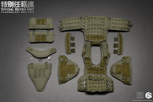 SDU Assault Team - OD Green ARMIS MOLLE Plate Carrier Set