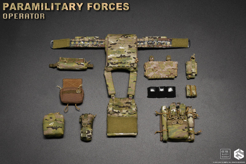 Load image into Gallery viewer, Paramilitary Forces Op. A - Multicam Plate Carrier w/Pouch Set
