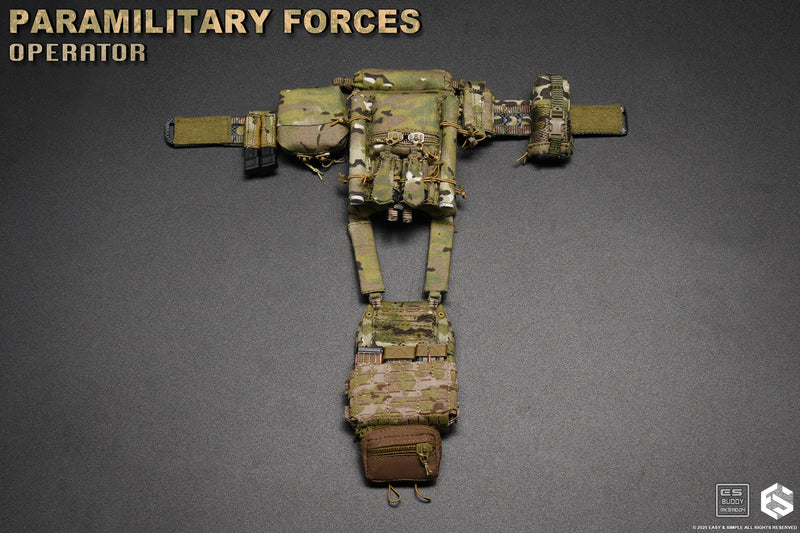 Load image into Gallery viewer, Paramilitary Forces Op. A - Multicam Plate Carrier w/Pouch Set
